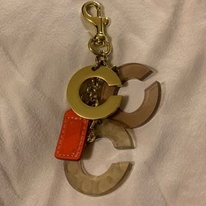 Coach Bag Charm, Keychain Fob OpArt